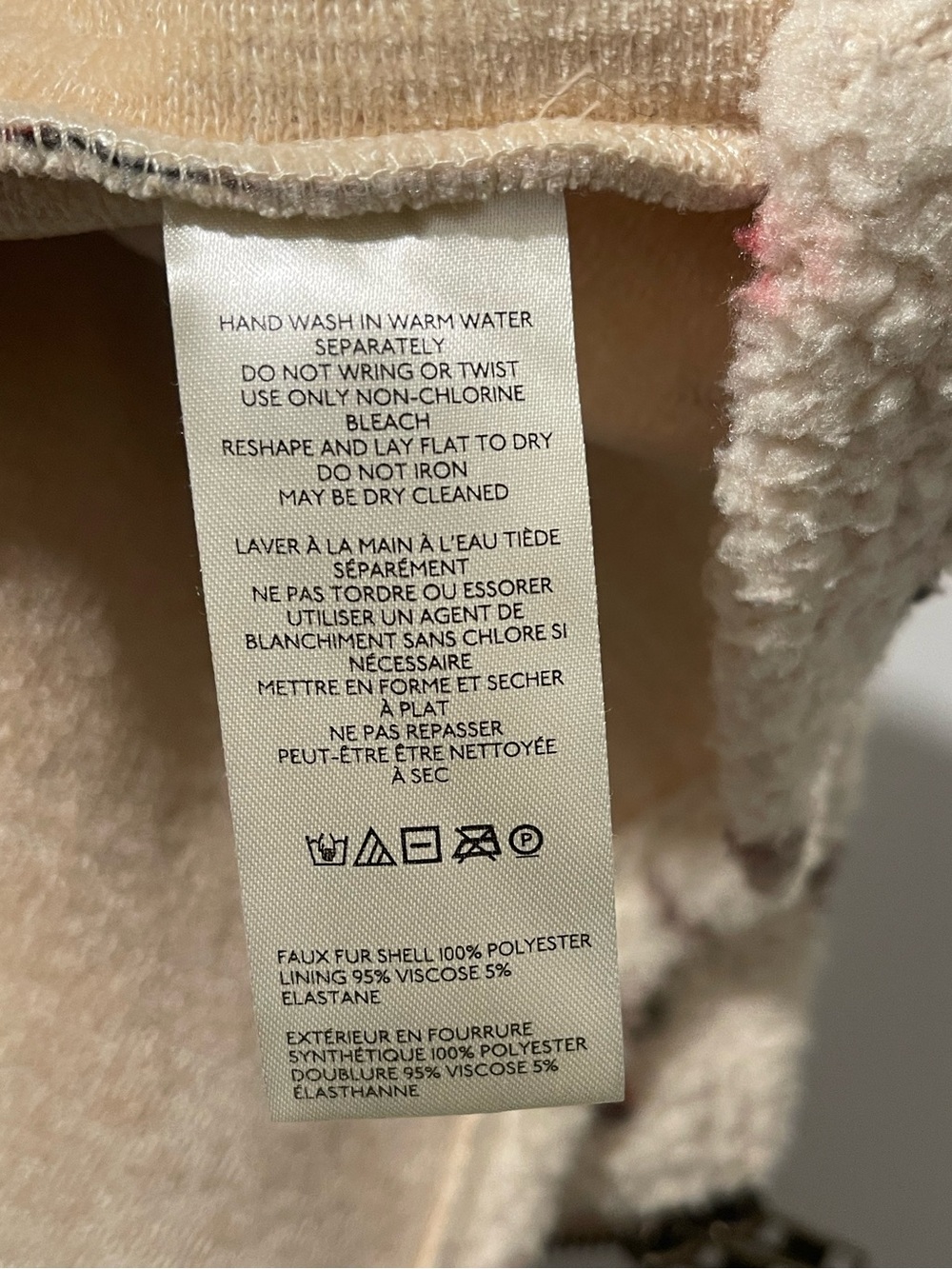 Free People Cats Meow Oversized Zip-Up Cardi Jacket Shortbread Combo Small - Picture 11 of 11
